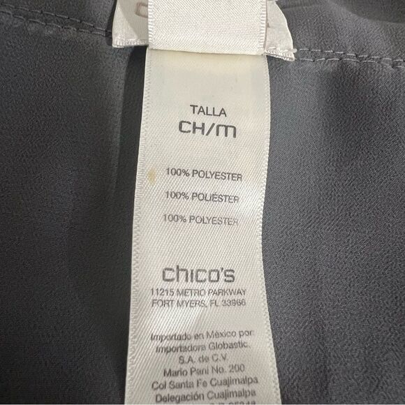 Chico’s Amalie Shimmer Scoop Neck Poncho Swim Coverup size S/M Himalayan Purple - Picture 5 of 5